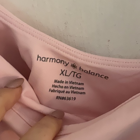 Harmony & Balance Athletic Crop Top and Leggings Set, Size XL, Pink, NWT - Picture 5 of 13